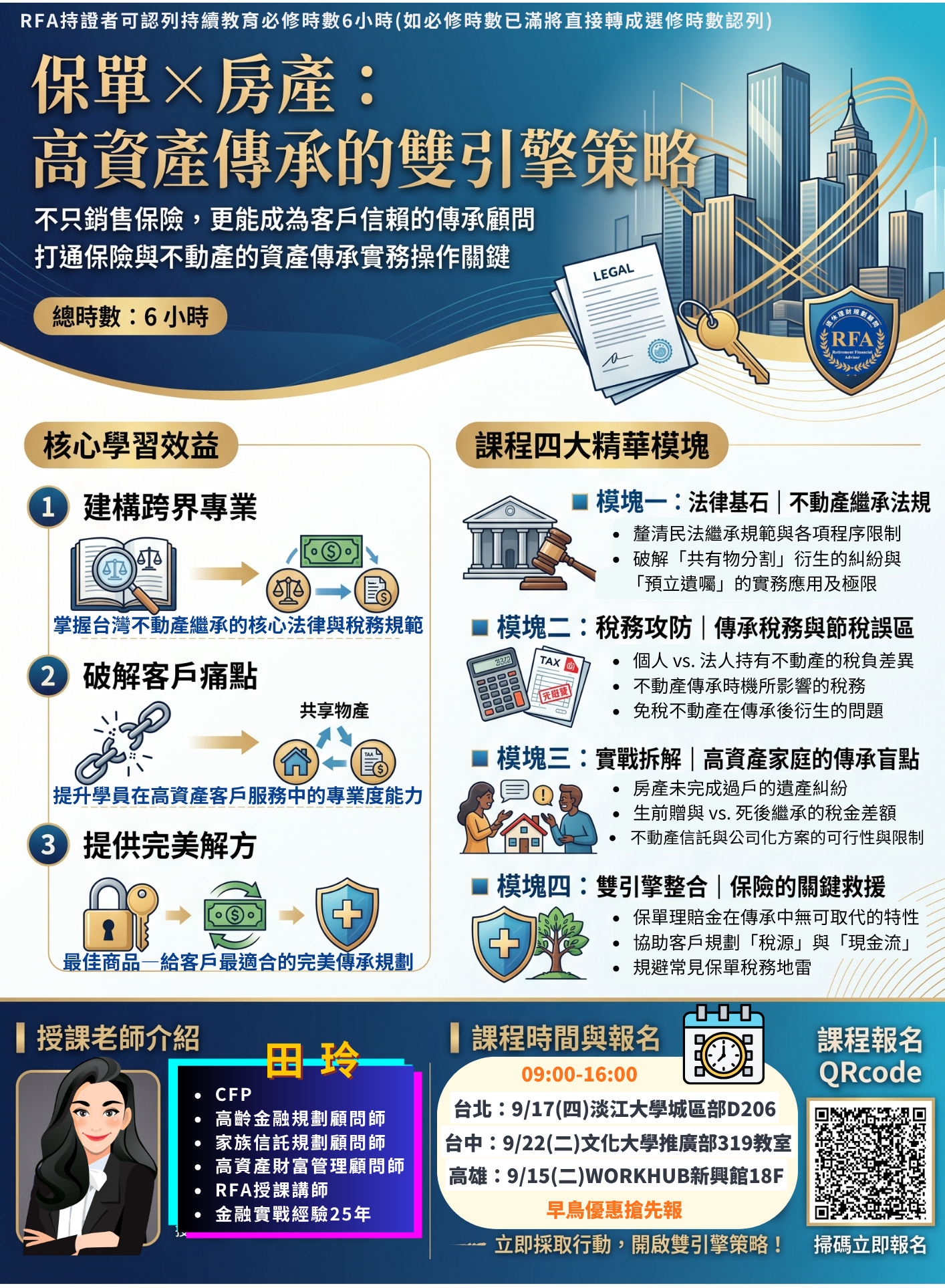 115【RFA進修班】保單 × 房產:高資產傳承的雙引擎策略